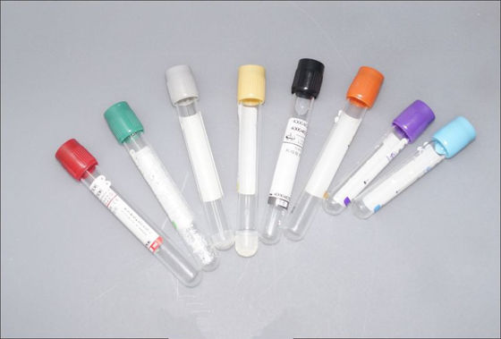 Productos médicos desechables tubo de recogida de sangre de vidrio y PET