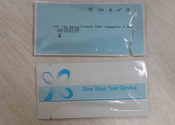 Se trata de una prueba de detección de VIH con el marcado CE ISO13485, con el kit de prueba rápida VIH 1+2 Serun/Banda de plasma/cassette