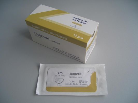 Equipo médico quirúrgico Sutión quirúrgica no absorbible estéril cromática o simple de catgut