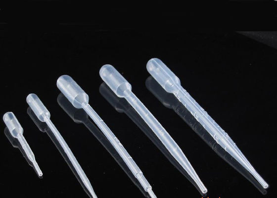Consumables de laboratorio estériles, 1 ml, 3 ml, 5 ml de pipeta de transferencia de plástico