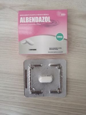 Albendazol comprimidos 200 mg 400 mg Medicamento antiparasitario BP / USP
