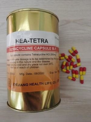 Tetraciclina HCL cápsulas 250MG 500MG BP / USP Antibióticos Medicamentos