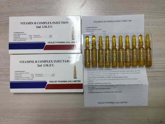 Complejo de vitamina B inyección 2 ml 10 ml Medicamentos suplementos dietéticos