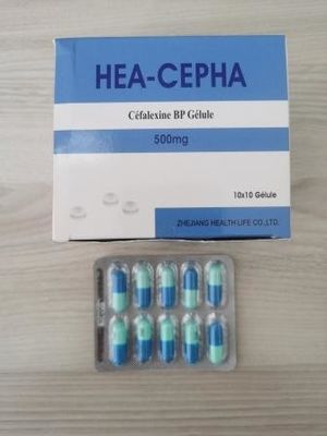 Cephalexin cápsulas 250MG 500MG BP / USP Antibióticos Medicamentos