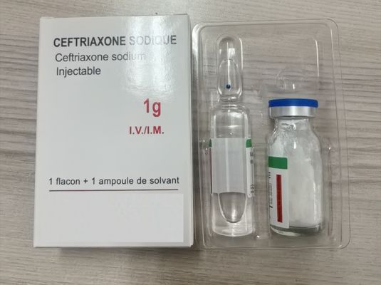 Ceftriaxona en polvo de sodio para inyección 1,0 g