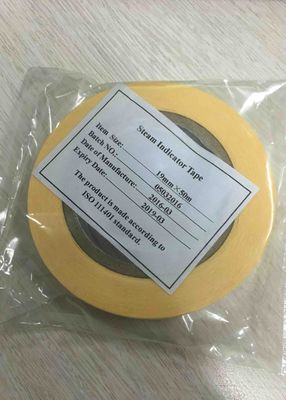 Cintas indicadoras de esterilización de vapor de autoclave médico 19 mm * 50 m