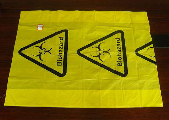 Las bolsas biohazard de polietileno plástico con sellado térmico cumplen con las normas de la FDA y la UE