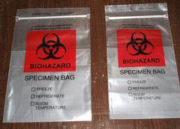 Las bolsas biohazard de polietileno plástico con sellado térmico cumplen con las normas de la FDA y la UE