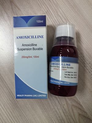 Amoxicilina Suspensión seca 250MG / 5ML 100ML Tratamiento de las infecciones