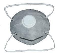 Máscara de protección a prueba de polvo desechable de carbón activo no tejido N95