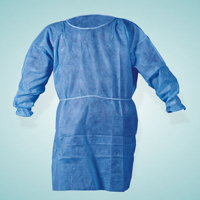 No tejido SMS / PP + PE Abrigos médicos desechables / abrigo para pacientes de aislamiento quirúrgico S M L XL