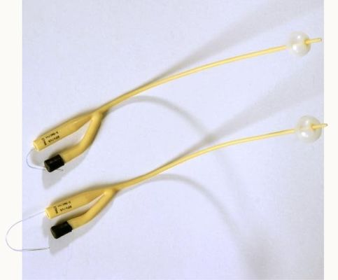Catéter de folia de látex de 3 vías revestido con silicona de látex 6Fr-26Fr Suministros de tubos médicos
