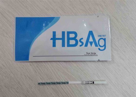 Kit de pruebas rápidas de un solo paso de alta precisión médica Hbsag / Hbsab Cassette / Strip