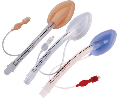 Máscara laríngea reforzada con material de PVC o silicona desechable