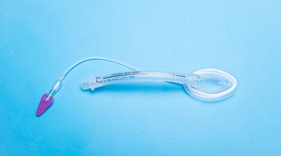 Máscara laríngea reforzada con material de PVC o silicona desechable