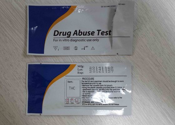 CE ISO13485 Marcado de abuso de drogas kits de pruebas rápidas Serun / banda de plasma / cassette
