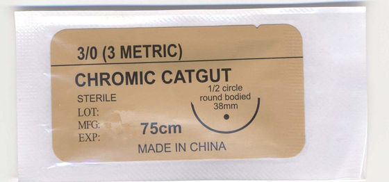 Equipo médico quirúrgico Sutión quirúrgica no absorbible estéril cromática o simple de catgut