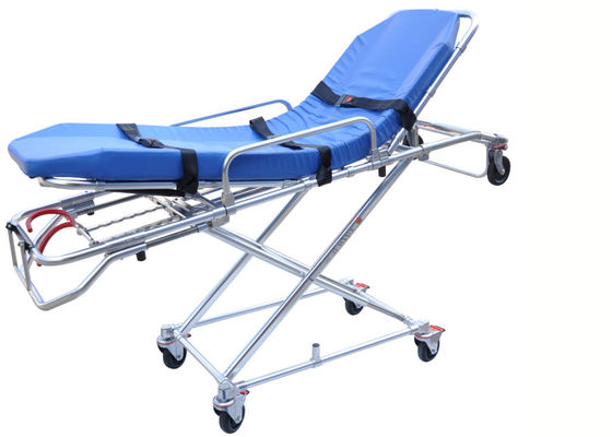 FDA / CE / ISO Cargador automático de ambulancia estiradora de alta resistencia de aleación de aluminio