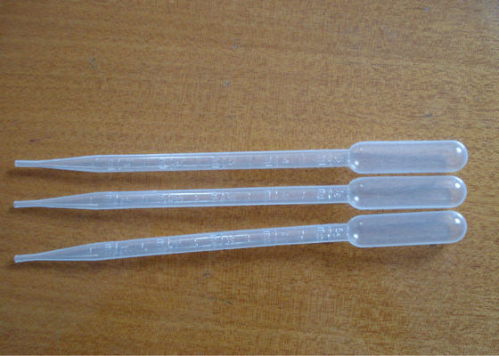 Consumables de laboratorio estériles, 1 ml, 3 ml, 5 ml de pipeta de transferencia de plástico