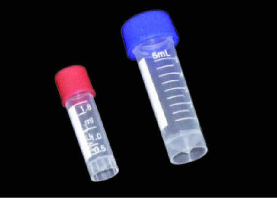 Consumibles de laboratorio / PE Tubo criovial desechable 0,5 ml 1,5 ml 1,8 ml 4 ml 5 ml 10 ml