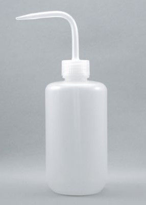 Consumables de laboratorio de botellas de plástico de lavado con capacidad diferente