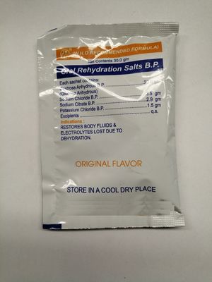 Sals para rehidratación oral 30 gm Medicamentos farmacéuticos 100 bolsitas / caja